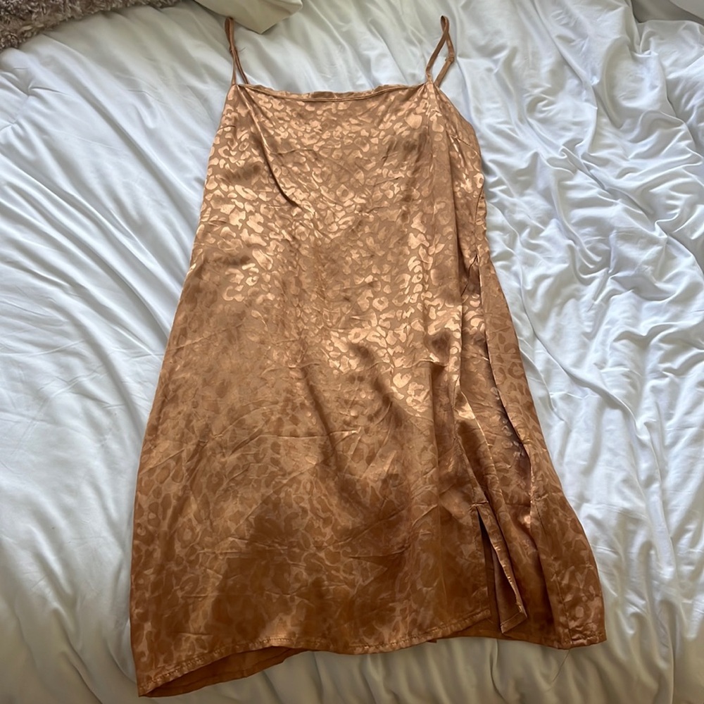 Mini slip dress